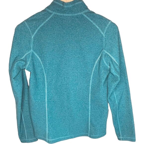 The North Face | Women’s Teal Blue Quarter-Zip Fleece Pullover Size M | EUC - Picture 10 of 11